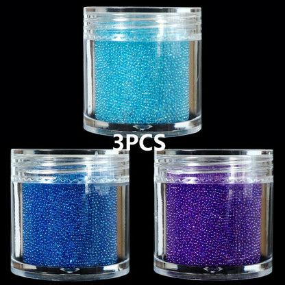 Caviar Beads Crystal Tiny Rhinestones For Manicure Glass Balls Micro Bead For Nail Decorations DIY Charms Nail Art Accessories