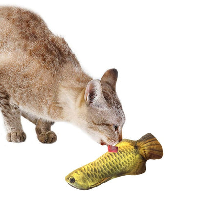 Legendog Creative Fish Shape Pet Toy Fish Shape Bite Resistant Catnip Cat Toy Pet Chew Toy Pet Interaction Training Supplies