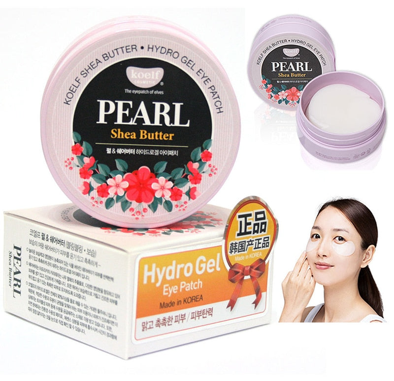 Korea Cosmetics KOELF Pearl & Shea Butter Eye Mask Patch 60pcs Bling-bling Skin Eye Mask Ageless Dark Circles PETITFEE Sub-brand