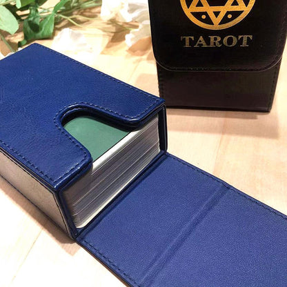 High quality tarot storage box double leather collection board game card box storage bag pentagram tablecloth FT030