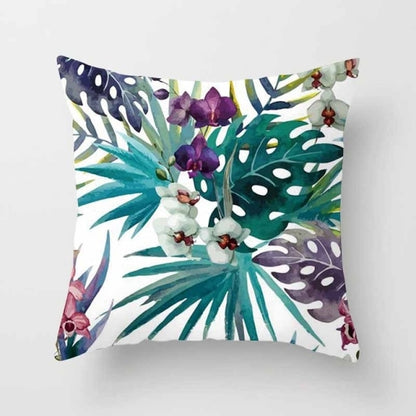 Tropical Plants Pattern Decorative Cushions Pillowcase Polyester Cushion Cover Throw Pillow Sofa Decoration Pillowcover 40506