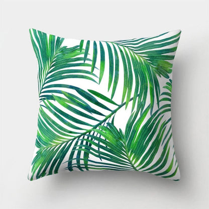 Tropical Plants Pattern Decorative Cushions Pillowcase Polyester Cushion Cover Throw Pillow Sofa Decoration Pillowcover 40506