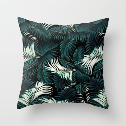 Tropical Plants Pattern Decorative Cushions Pillowcase Polyester Cushion Cover Throw Pillow Sofa Decoration Pillowcover 40506