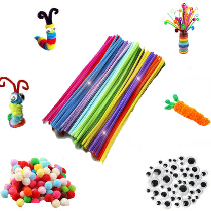 30/50/100pcs Multicolor Chenille Stems Pipe Cleaners Handmade Diy Art Crafts Material Kids Creativity Handicraft Children Toys