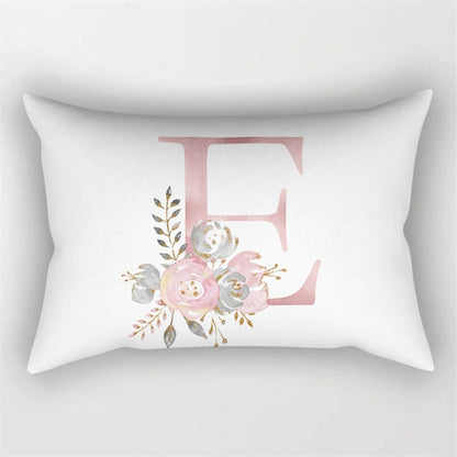 Pink Letter Cushion Cover 30x50 Polyester Pillowcase Sofa Cushions Decorative Throw Pillows Cover Home Decoration Pillowcover