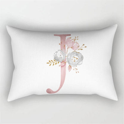 Pink Letter Cushion Cover 30x50 Polyester Pillowcase Sofa Cushions Decorative Throw Pillows Cover Home Decoration Pillowcover