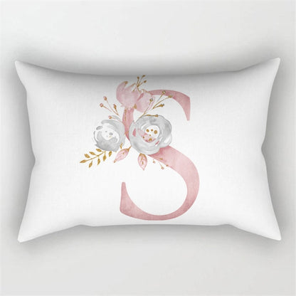 Pink Letter Cushion Cover 30x50 Polyester Pillowcase Sofa Cushions Decorative Throw Pillows Cover Home Decoration Pillowcover