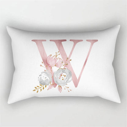 Pink Letter Cushion Cover 30x50 Polyester Pillowcase Sofa Cushions Decorative Throw Pillows Cover Home Decoration Pillowcover