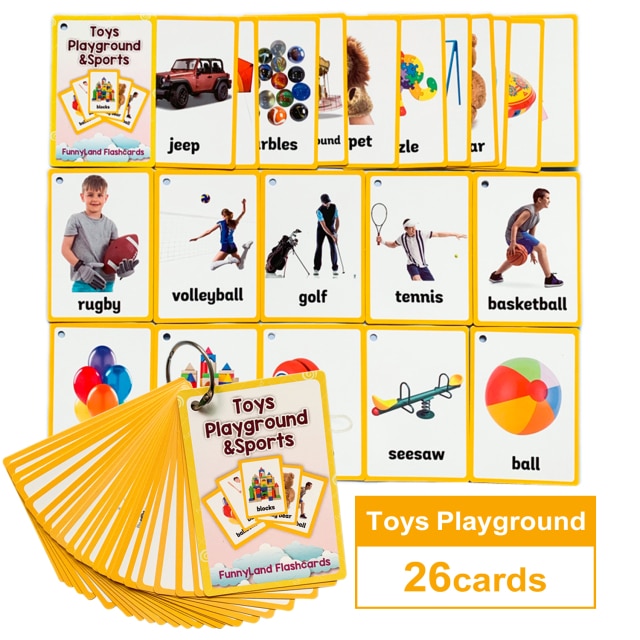 Children Baby English Learning Word Card Pocket Flash Learning Montessori Educational Toys Word Table Game Card for Kids