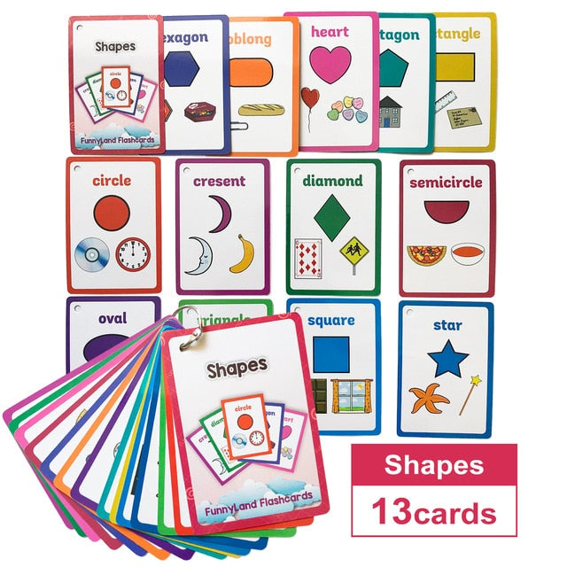 Children Baby English Learning Word Card Pocket Flash Learning Montessori Educational Toys Word Table Game Card for Kids