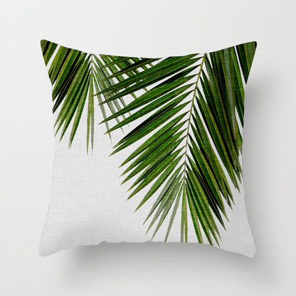 Tropical Plants Pattern Decorative Cushions Pillowcase Polyester Cushion Cover Throw Pillow Sofa Decoration Pillowcover 40506