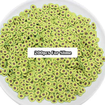 Slimes Addition Soft Fruit Fimo Slices For Slime Fluffy Lizun DIY Nail Mobile Supplies Slime Charm Accessories Kits For Children