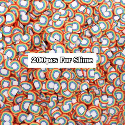 Slimes Addition Soft Fruit Fimo Slices For Slime Fluffy Lizun DIY Nail Mobile Supplies Slime Charm Accessories Kits For Children