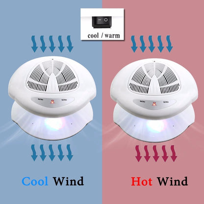 Makartt Air Nail Dryer for Both Hands and Feet 400W Nail Fan Blow Dryer for Regular Nails Polish Automatic Sensor Warm Cool