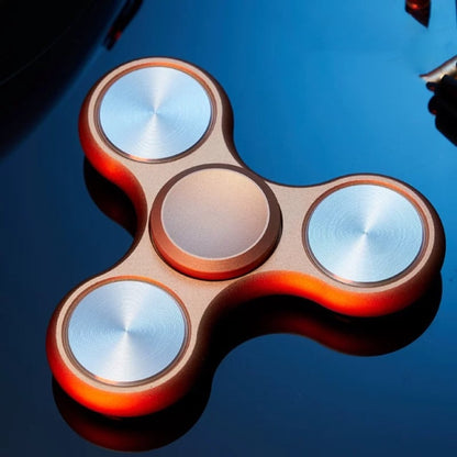 Aluminum Alloy Hand Spinner EDC Heptagonal Electroplate Hybrid Autism ADHD Kid Finger Toys Metal Bearing Relieve Stress Boy Gift