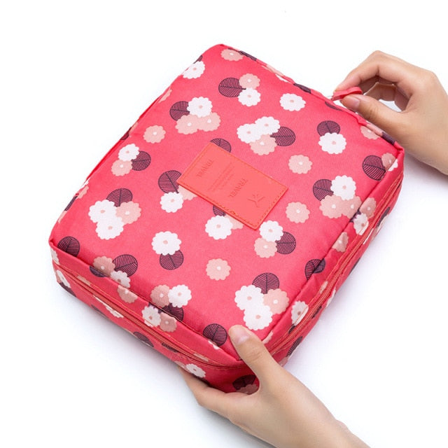 Outdoor Girls Make up Organizer Cases Women Cosmetic Bag Waterproof Female Storage Makeup Cases