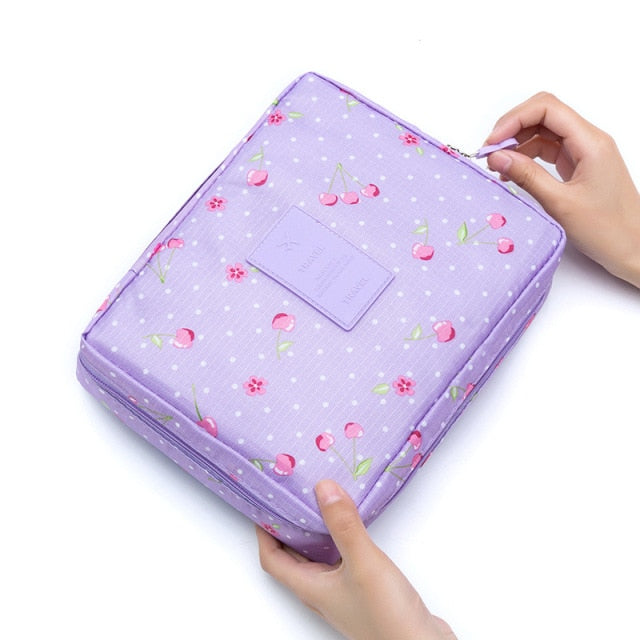 Outdoor Girls Make up Organizer Cases Women Cosmetic Bag Waterproof Female Storage Makeup Cases