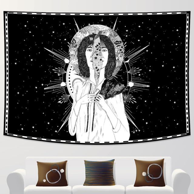 Tarot Divination home decoration witchcraft tapestry Mandala wall decoration Hippie Bohemian decorative sheet sofa blanket