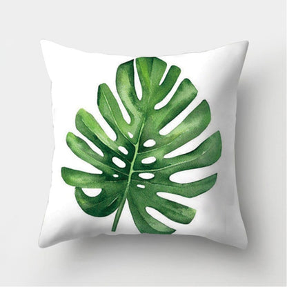 Tropical Plants Pattern Decorative Cushions Pillowcase Polyester Cushion Cover Throw Pillow Sofa Decoration Pillowcover 40506