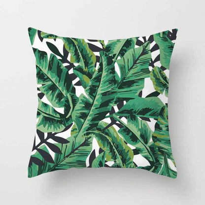 Tropical Plants Pattern Decorative Cushions Pillowcase Polyester Cushion Cover Throw Pillow Sofa Decoration Pillowcover 40506