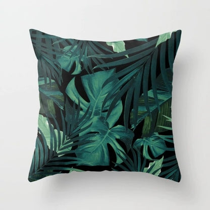 Tropical Plants Pattern Decorative Cushions Pillowcase Polyester Cushion Cover Throw Pillow Sofa Decoration Pillowcover 40506