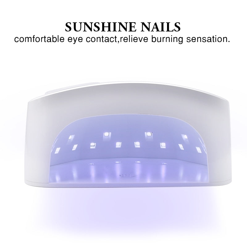 72w Cordless Led Nail Lamp Rechargeable Uv Led Nail Dryer Wireless Fast Nail Polish Curling Nail Lights Nail Art Manicure