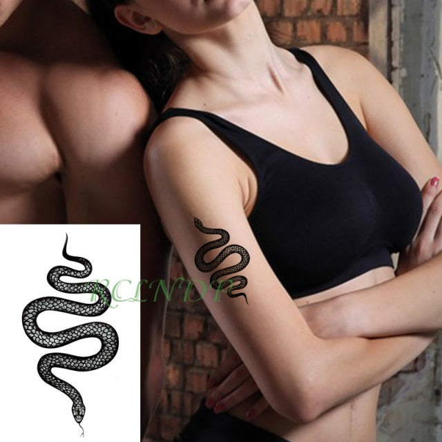 Waterproof Temporary Tattoo sticker on ear finger music note bird stars line streak henna tatto flash tatoo fake for women 24