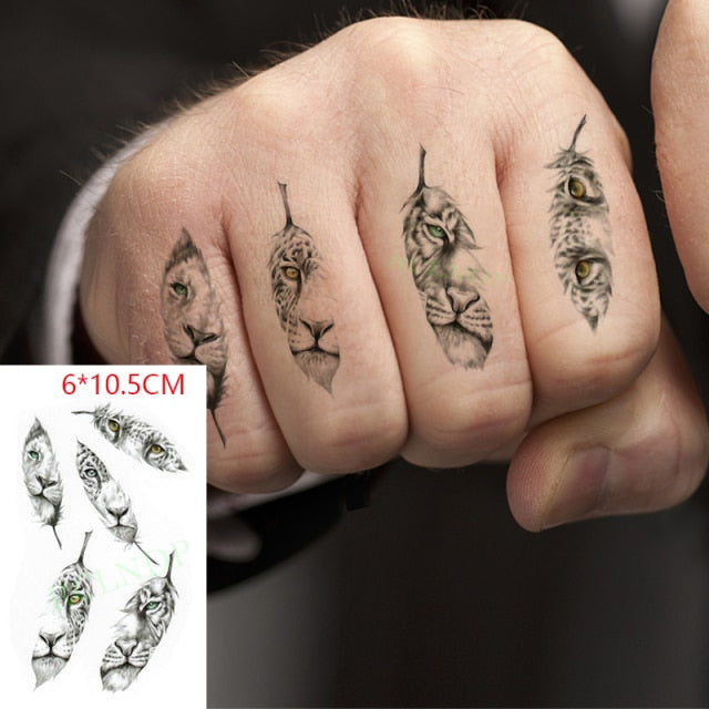 Waterproof Temporary Tattoo sticker on ear finger music note bird stars line streak henna tatto flash tatoo fake for women 24