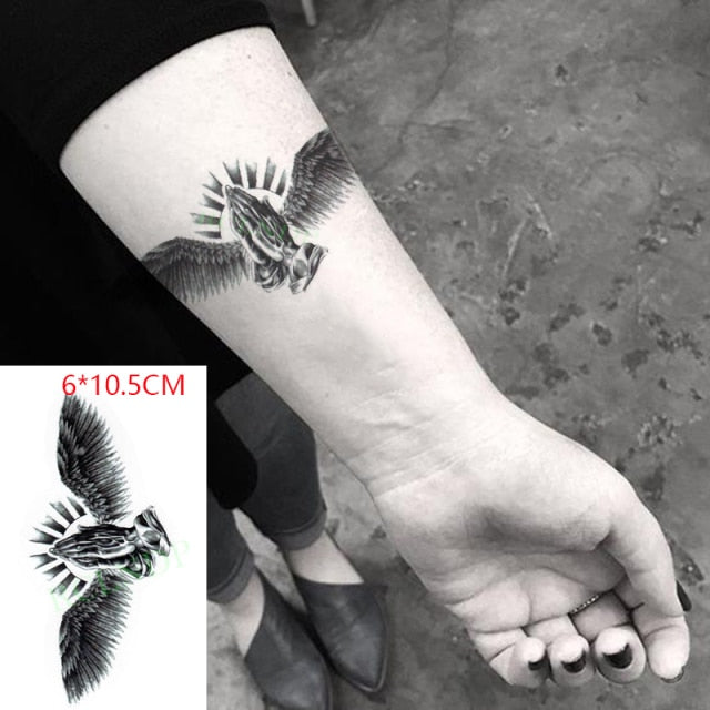 Waterproof Temporary Tattoo sticker on ear finger music note bird stars line streak henna tatto flash tatoo fake for women 24