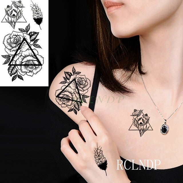 Waterproof Temporary Tattoo Stickers Moon Hill forest star Fake Tatto Flash Tatoo Tatouage Body Art Hand Foot for Girl Women Men