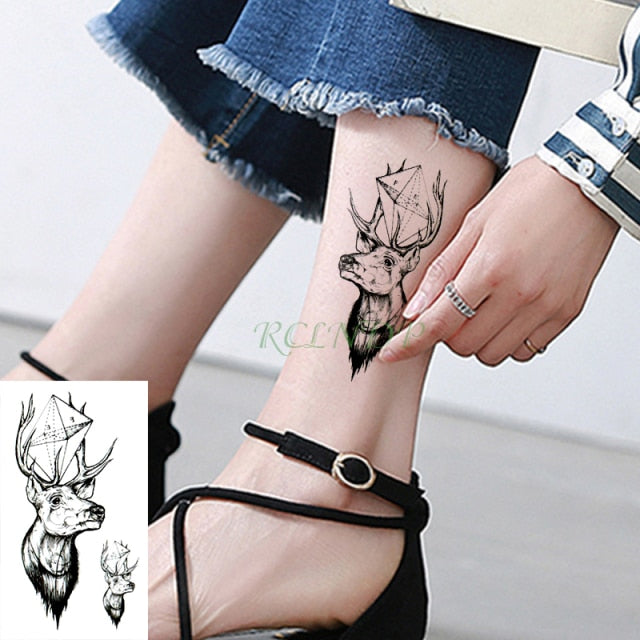 Waterproof Temporary Tattoo Stickers Moon Hill forest star Fake Tatto Flash Tatoo Tatouage Body Art Hand Foot for Girl Women Men