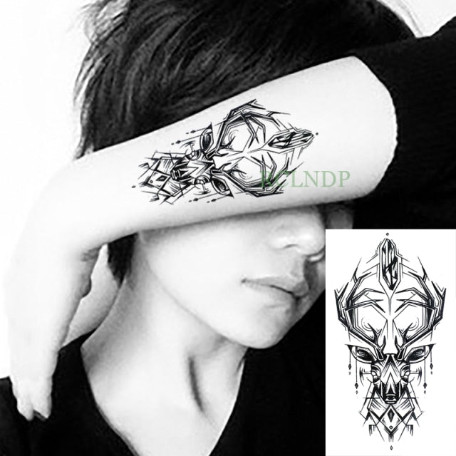 Waterproof Temporary Tattoo Stickers Moon Hill forest star Fake Tatto Flash Tatoo Tatouage Body Art Hand Foot for Girl Women Men