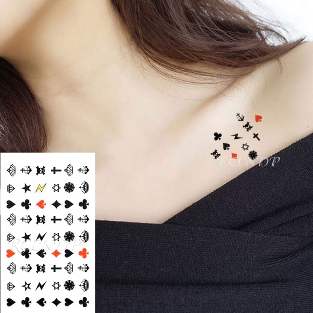 Waterproof Temporary Tattoo Stickers Moon Hill forest star Fake Tatto Flash Tatoo Tatouage Body Art Hand Foot for Girl Women Men