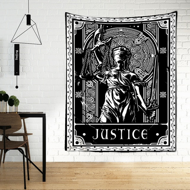 Tarot Tapestry Wall Hanging Witchcraft Divination Bed Sheet Beach Mat Bohemian Hippie TAPIZ Wall Home Decor