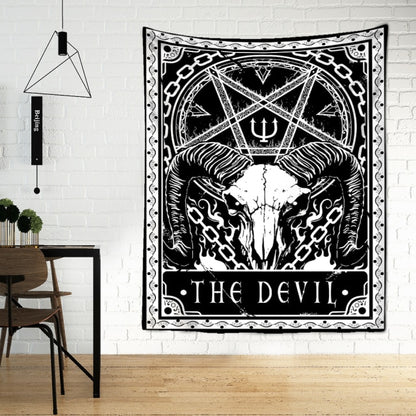 Tarot Tapestry Wall Hanging Witchcraft Divination Bed Sheet Beach Mat Bohemian Hippie TAPIZ Wall Home Decor