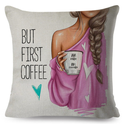 Fashion Cute Cartoon Super Mama Cushion Cover 45x45cm Decorative Mom and Baby Pillow Case for Sofa Home Super Daddy Pillowcase