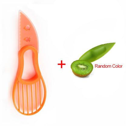 3 In 1 Avocado Slicer Shea Corer Butter Fruit Peeler Cutter Pulp Separator Plastic Knife Kitchen Vegetable Tools Kitchen Gadgets