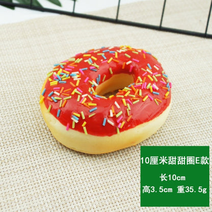 10CM Artificial Donut Food Chocolate Cake Sweet Roll Artificial Mini Squishy Donut Simulation Model Photography Decoration Props