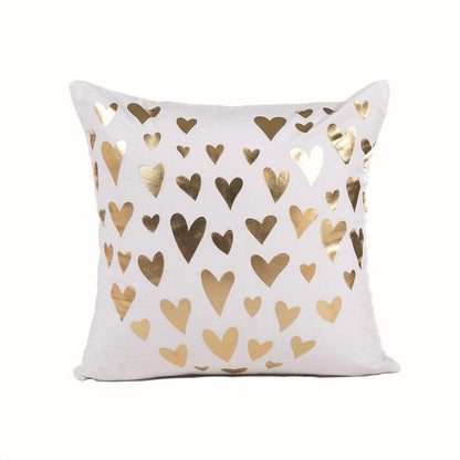 Black Golden Leaves Cushion Brozing Gold Foil Cushion Decorative Pillows Home Decor Throw Pillow Almofadas Decorativas Para Sofa