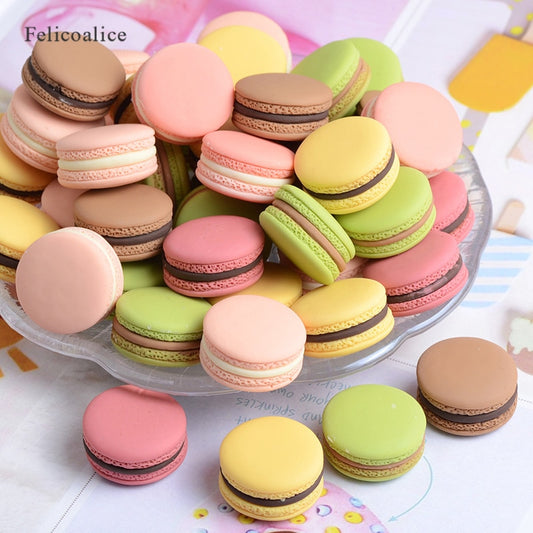 6pcs 13*23mm Food Photography Decor Simulation Fake Macaron Props Food Model Dessert Table Snack Decoration Artificial Cake