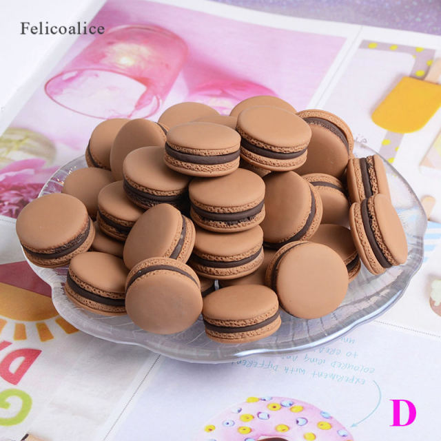 6pcs 13*23mm Food Photography Decor Simulation Fake Macaron Props Food Model Dessert Table Snack Decoration Artificial Cake