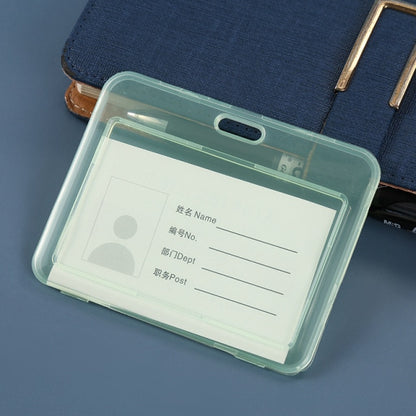 Unisex Women Men Transparent Card Cover Sleeve Work ID Clear Card Holder Protector Cover Badge Office School Supply