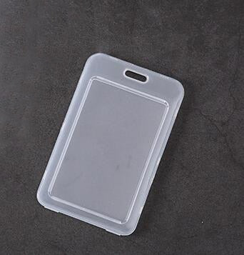 Unisex Women Men Transparent Card Cover Sleeve Work ID Clear Card Holder Protector Cover Badge Office School Supply