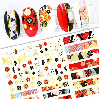 New Sunflower 3D Stickers for Nails Peel Off Nail Sticker Butterfly Decals Summer Nail Art Decorations Manicure Accessories