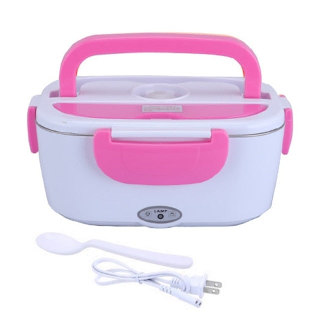 12/110/220V Portable Electric Heated Lunch Box Bento Boxes Car Food Rice Container Warmer Car Home Rice Box Cooker