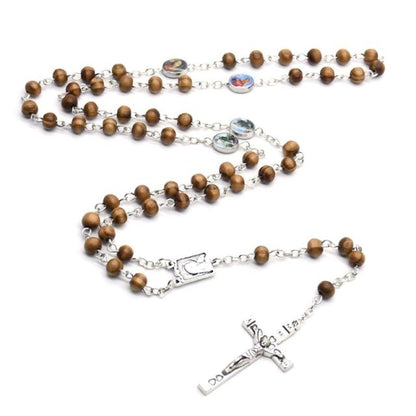 14 Different Styles Rosary Necklace Catholic Virgin Mary Pendant Necklaces Bead Long Chain Men Women Christian Jewelry Gift