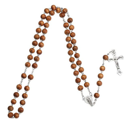 14 Different Styles Rosary Necklace Catholic Virgin Mary Pendant Necklaces Bead Long Chain Men Women Christian Jewelry Gift