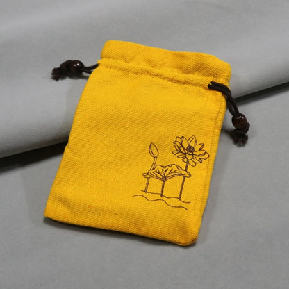 10PCS 10x14cm The Newly Shot Buddha Bead Burlap Bag Soil Brown Printing Daily One Type Multi - Purpose Storage Packaging