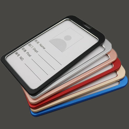 1PC Metal Business Card Holder Bus Card Case Id Holder Ski Pass ID Card Office School Supplies