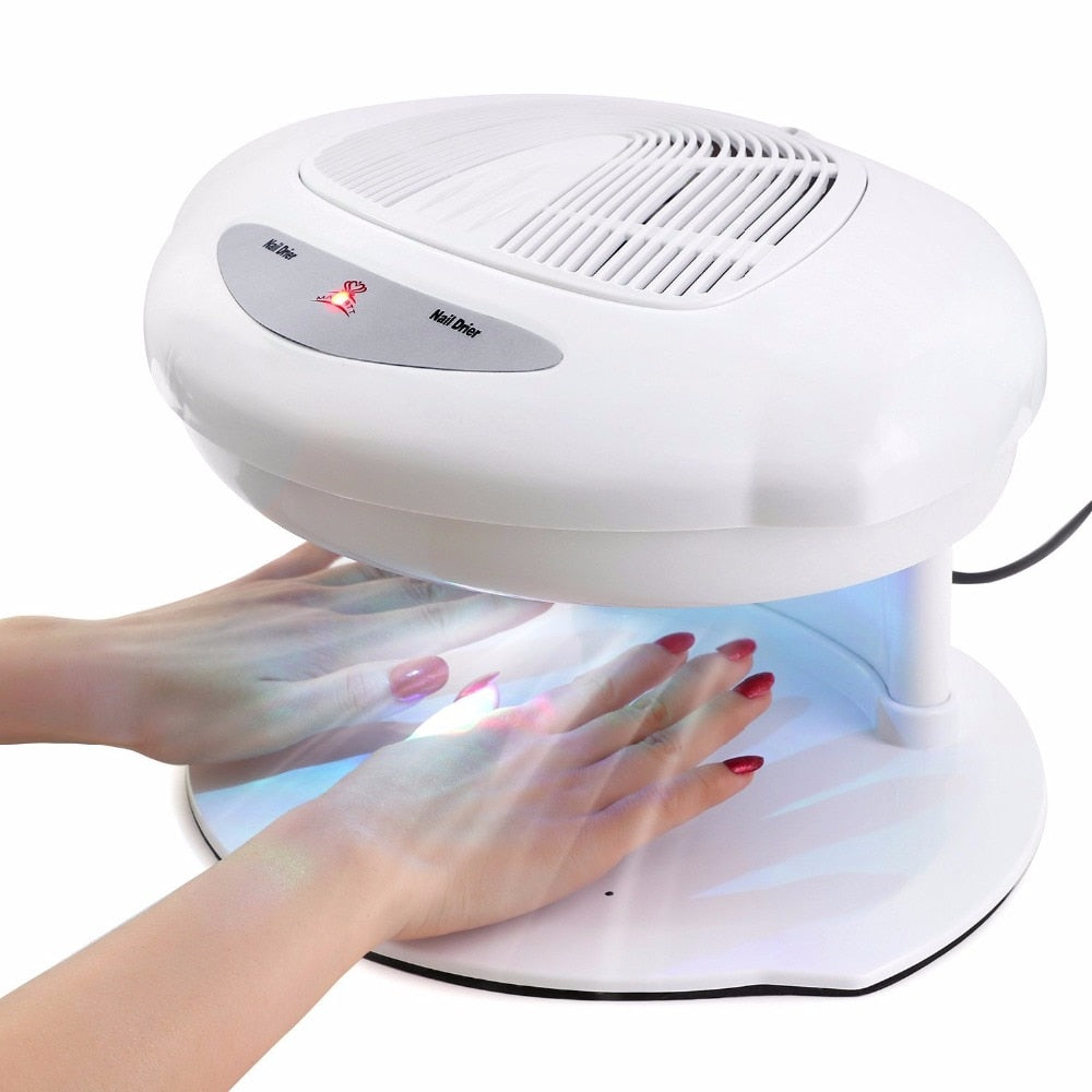 Makartt Air Nail Dryer for Both Hands and Feet 400W Nail Fan Blow Dryer for Regular Nails Polish Automatic Sensor Warm Cool